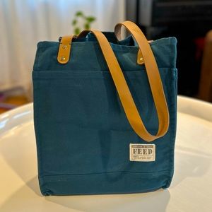 Virtually new tote bag from SEED - teal jewel tone